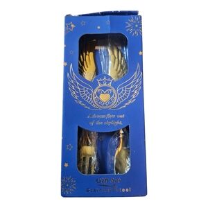 Angel Wings Fork and Spoon Gift Set Gold Stainless Steel